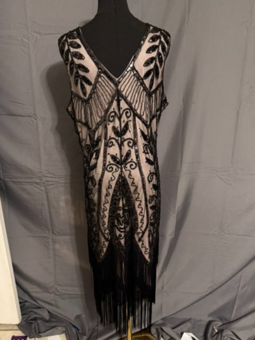 BEAUTIFUL 20s Inspired Dress Size XL - Picture 2 of 4